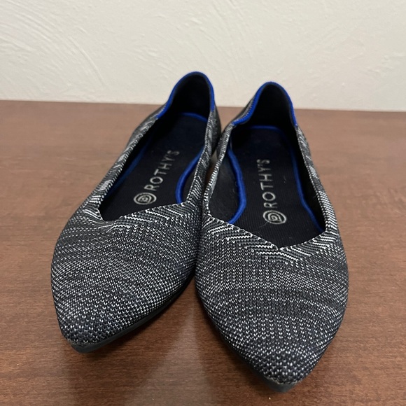 Rothy's The Point Flats in Gray Granite Heather, Women's Size 8.5 - Picture 5 of 5